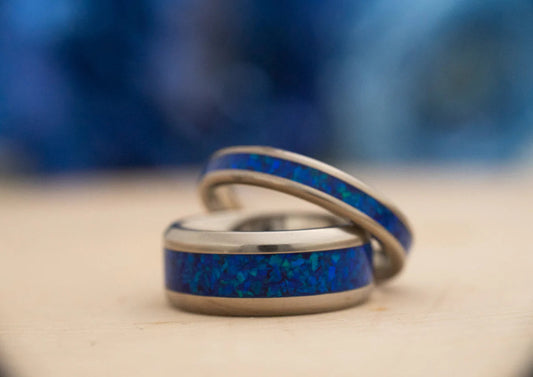 Nereus Ring Jewelry | Stainless Steel Ocean Blue WildBeard Forge