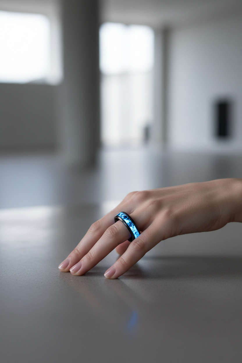 Bespoke custom ring on hand - personalized handcrafted jewelry