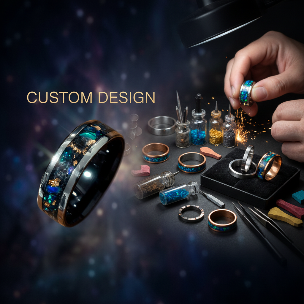 Custom jewelry design - personalized ring with bespoke handcrafted options